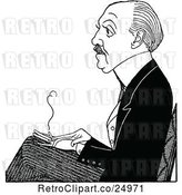 Vector Clip Art of Caricature of Max Beerbohm by Prawny Vintage