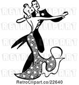 Vector Clip Art of Couple Ballroom Dancing by BestVector