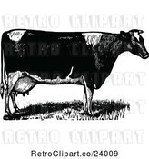 Vector Clip Art of Cow by Prawny Vintage