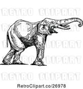 Vector Clip Art of Elephant by Prawny Vintage