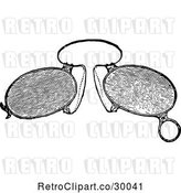 Vector Clip Art of Eye Glasses 2 by Prawny Vintage