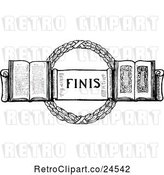 Vector Clip Art of Finis Page Design by Prawny Vintage