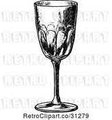 Vector Clip Art of Glass Goblet 2 by Prawny Vintage