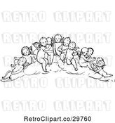 Vector Clip Art of Group of Cherubs by Prawny Vintage
