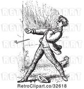 Vector Clip Art of Guy Defending a Dog in by Picsburg