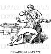 Vector Clip Art of Guy Drugging Another by Prawny Vintage