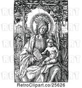 Vector Clip Art of Madonna with Child by Prawny Vintage