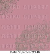 Vector Clip Art of Pink and Brown Floral Background by BestVector