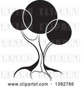 Vector Clip Art of Retro Abstract Tree with Circles by MilsiArt
