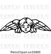 Vector Clip Art of Retro Angel by Prawny Vintage