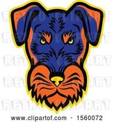 Vector Clip Art of Retro Angry Jagdterrier Dog Mascot by Patrimonio