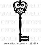 Vector Clip Art of Retro Antique Skeleton Key 46 by Vector Tradition SM