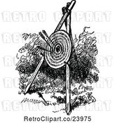 Vector Clip Art of Retro Archery Target by Prawny Vintage