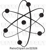 Vector Clip Art of Retro Atom by BestVector