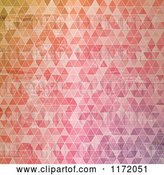 Vector Clip Art of Retro Background of Colorful Triangles by KJ Pargeter