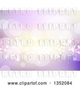 Vector Clip Art of Retro Background of Flares and Busts in Purple and Gold Tones by KJ Pargeter