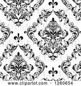 Vector Clip Art of Retro Background of Ornate Floral by OnFocusMedia