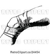 Vector Clip Art of Retro Bandaged Knee by Prawny Vintage