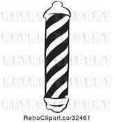 Vector Clip Art of Retro Barber Pole by Picsburg