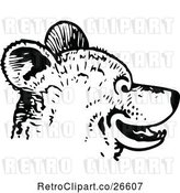 Vector Clip Art of Retro Bear Face by Prawny Vintage