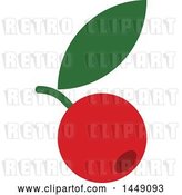 Vector Clip Art of Retro Berry Design in Flat Style by Elena