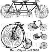 Vector Clip Art of Retro Bicycles by BestVector