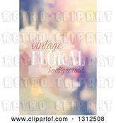 Vector Clip Art of Retro Blurred Floral Background with Sample Text by KJ Pargeter