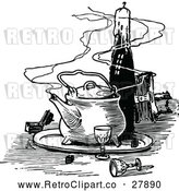 Vector Clip Art of Retro Boiling Kettle by Prawny Vintage