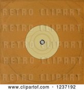 Vector Clip Art of Retro Brown Paper Vinyl Record Album Sleeve by Elaineitalia