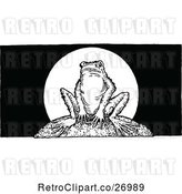 Vector Clip Art of Retro Bullfrog by Prawny Vintage