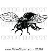 Vector Clip Art of Retro Bumble Bee by Prawny Vintage