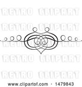 Vector Clip Art of Retro Calligraphic Heart Design Element by Frisko