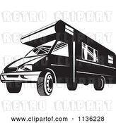Vector Clip Art of Retro Camper Van by Patrimonio
