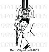 Vector Clip Art of Retro Candy Guy by Prawny Vintage