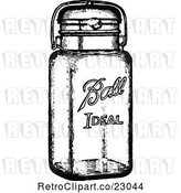 Vector Clip Art of Retro Canning Jar by Prawny Vintage