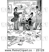 Vector Clip Art of Retro Card Players by Prawny Vintage