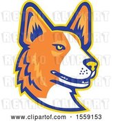 Vector Clip Art of Retro Cardigan Welsh Corgi Dog Mascot by Patrimonio