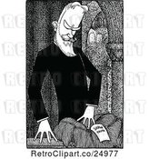Vector Clip Art of Retro Caricature of George Bernard Shaw by Prawny Vintage