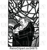 Vector Clip Art of Retro Caricature of Gilbert Keith Chesterton by Prawny Vintage