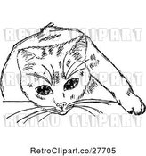 Vector Clip Art of Retro Cat 6 by Prawny Vintage