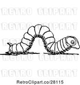 Vector Clip Art of Retro Caterpillar by Prawny Vintage