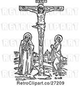 Vector Clip Art of Retro Christ Crucified by Prawny Vintage