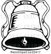 Vector Clip Art of Retro Christmas Bell 1 by Prawny Vintage