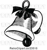 Vector Clip Art of Retro Christmas Bell by Prawny Vintage