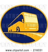 Vector Clip Art of Retro Coach Camper Logo by Patrimonio