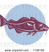 Vector Clip Art of Retro Cod Fish 3 by Patrimonio