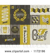 Vector Clip Art of Retro Coffee Badges and Labels by Elena