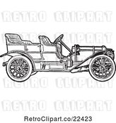 Vector Clip Art of Retro Convertible Car 1 by BestVector