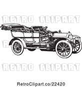 Vector Clip Art of Retro Convertible Car 2 by BestVector