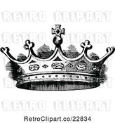 Vector Clip Art of Retro Coronet Crown 2 by Prawny Vintage